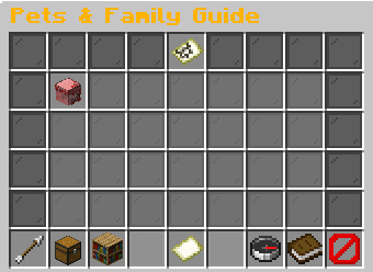 Pets & Family Guide in-game menu