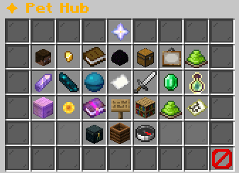 Pet Hub in-game menu