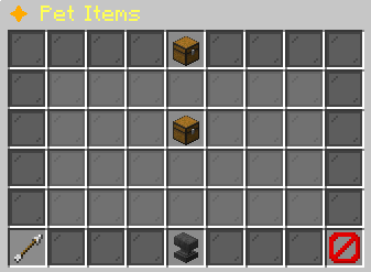 Pet Items in-game menu